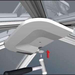 Rose Locking Fixing Button