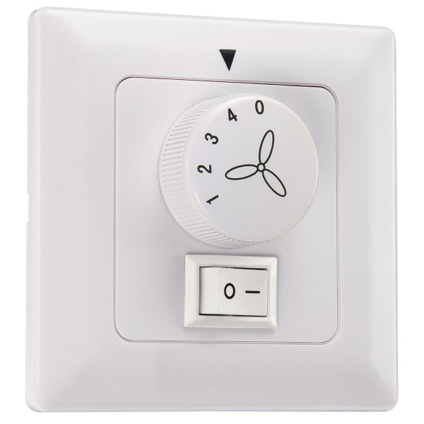 4 Speed Wall Control with Light Switch