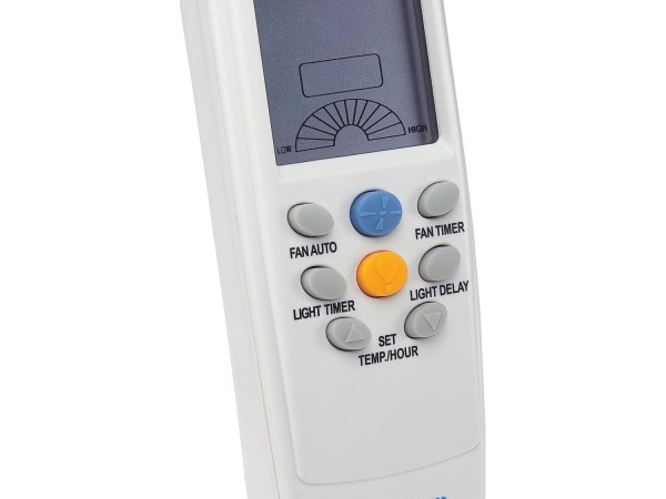 4 Speed Radio Frequency Ceiling Fan and Light Remote Control with Temperature Control and Timer