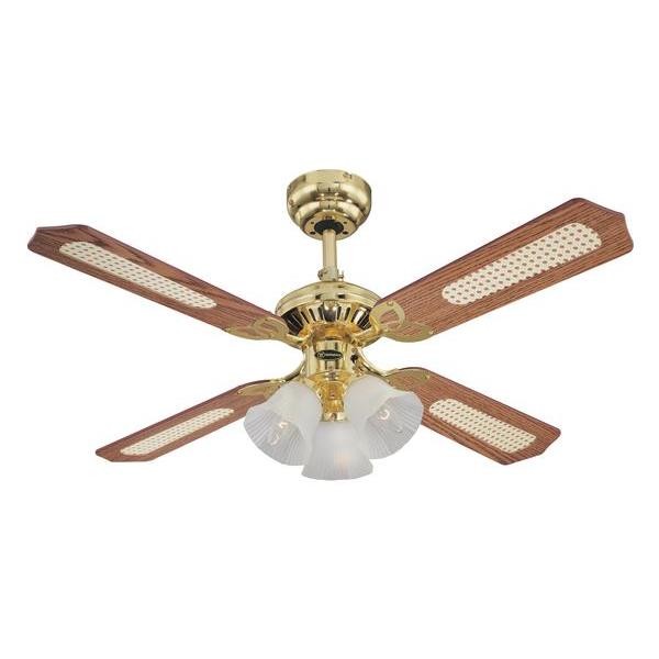 Princess Trio 105 cm (42 inch) Reversible Four-Blade Indoor Ceiling Fan