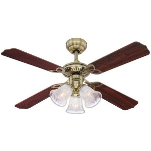 Princess Trio 105 cm (42 inch) Reversible Four-Blade Indoor Ceiling Fan