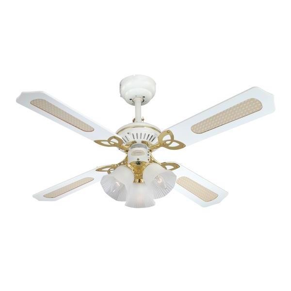 Princess Trio 105 cm (42 inch) Reversible Four-Blade Indoor Ceiling Fan