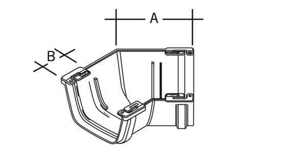 Flowline 135 Degree Gutter Angle.