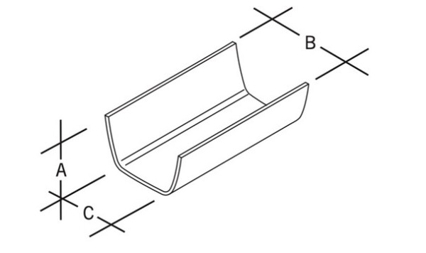 Flowline Gutter 1 Meter.