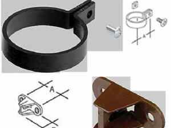 Round Downpipe Bracket & Backplate.