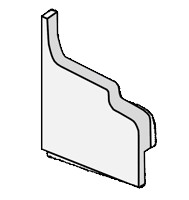 Ultralite Wallchannel End Cap.