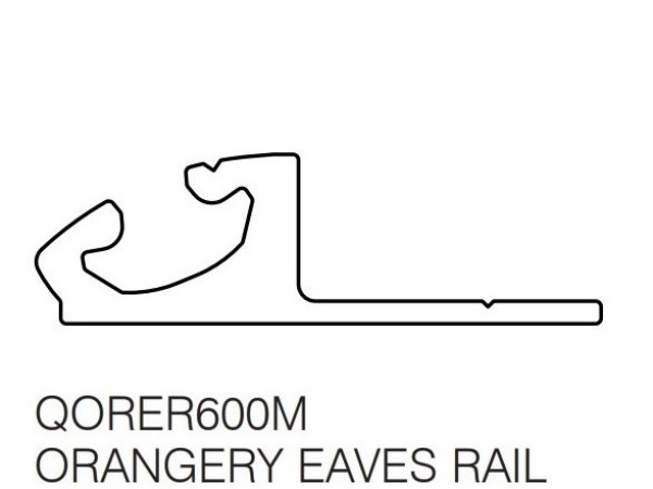 Orangery Eaves Rail 6M Mill.