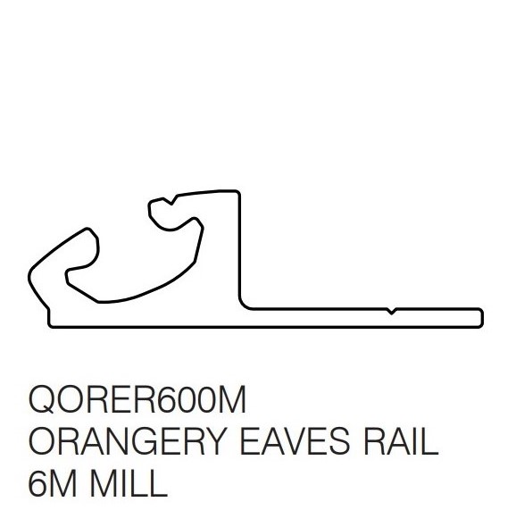 Orangery Eaves Rail 6M Mill.