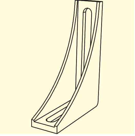 Radius End Undercladding Bracket