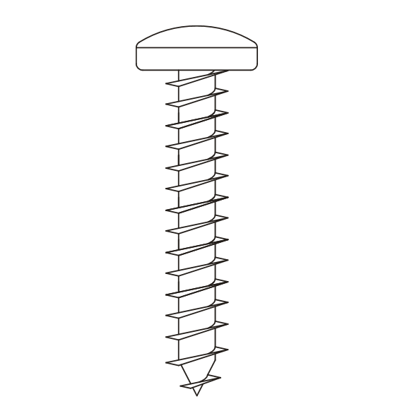 4.8X25 Pz Pan Slf Tap Bs 4174 Z&C
