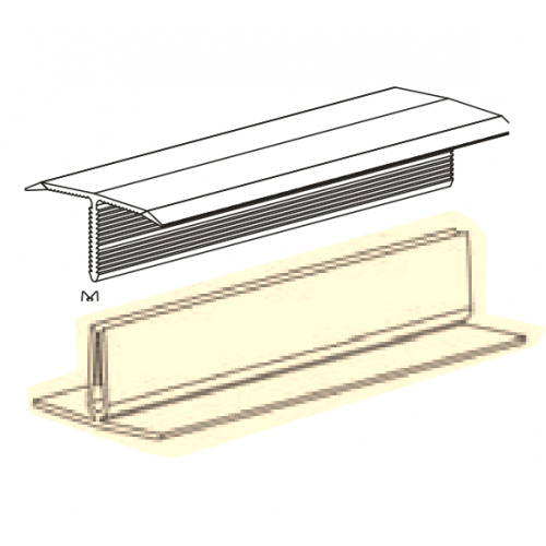 2 Piece Pvc Muntin Bar Top & Bottom Section.