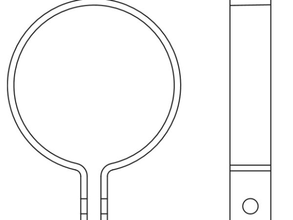 Round Downpipe Bracket Socket Clip