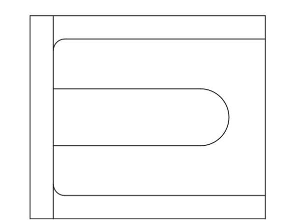 Round Downpipe Bracket Backplate