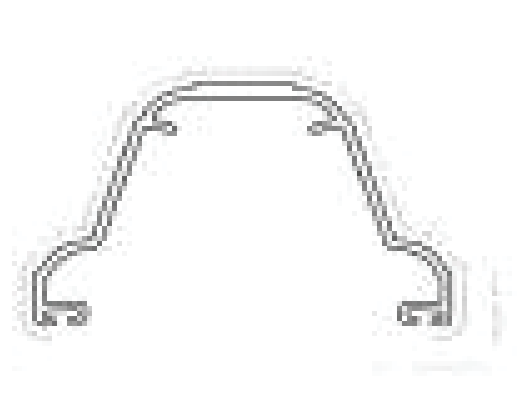 Ali Clip Fit Bar Cap Tran Ovolo 25mm 6M.