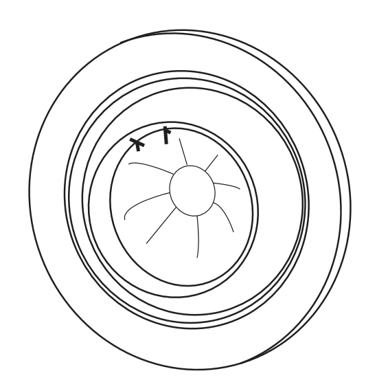 Down Light Brass With Brown Mounting Collar