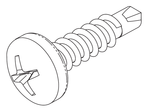 Drop Rod Bracket Screw - Lantern