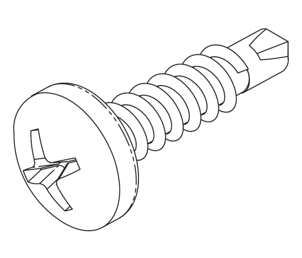 Drop Rod Bracket Screw - Lantern