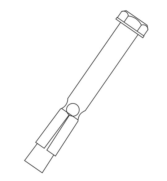 M8X80 (10mm Sleeve) Loose Bolt Anchor