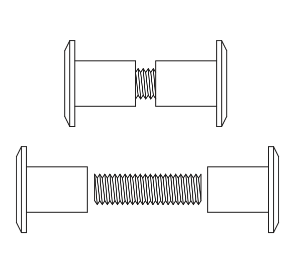 Victorian Fixing Kit Including 22mm & 37mm