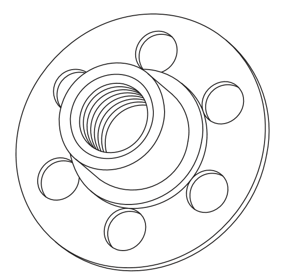 Lantern Beam 5 Way Tiebar Drop Rod Brkt