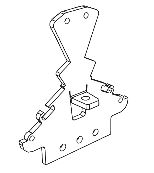 Bolt On Ridge Plate For Colander 20Deg