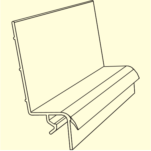 Rain Baffle Back Section 35mm Black 6M