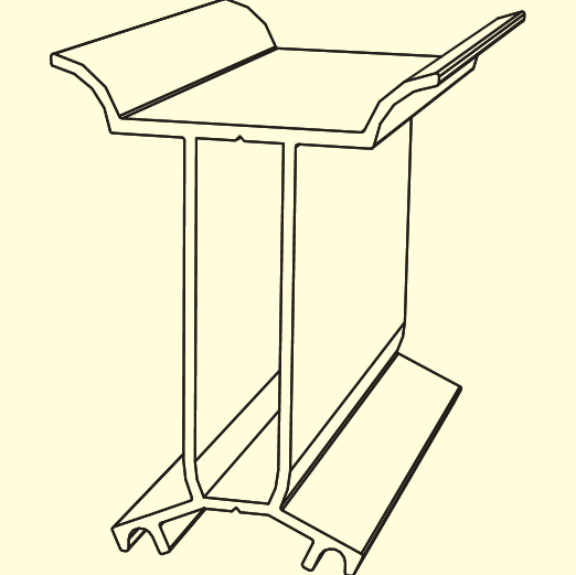 Aluminium Ridge Carriage 6M