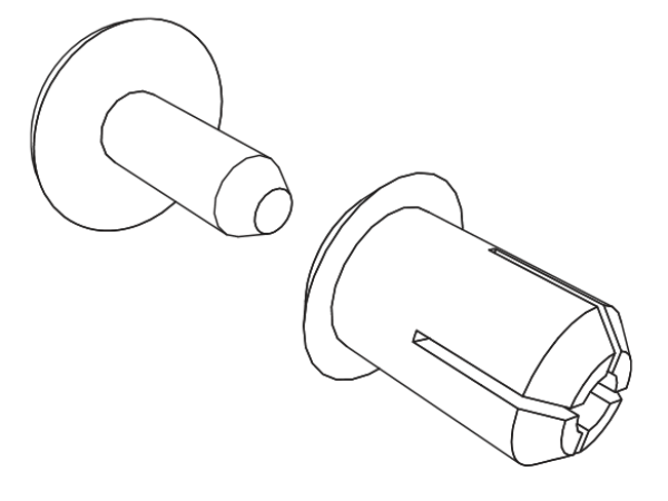 Plastic Snap Rivets-Ridge Cap