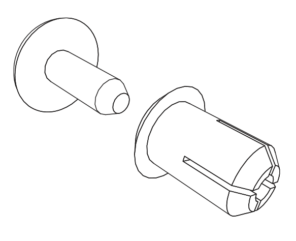 Plastic Snap Rivets-Ridge Cap