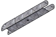 Livinroof Tiebar Bolster Strut Type 3