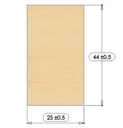 K -Timber Batten 25x45 Untreated 2.4m