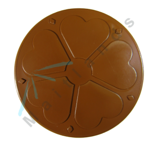 Decorative End Cap Rose Motif