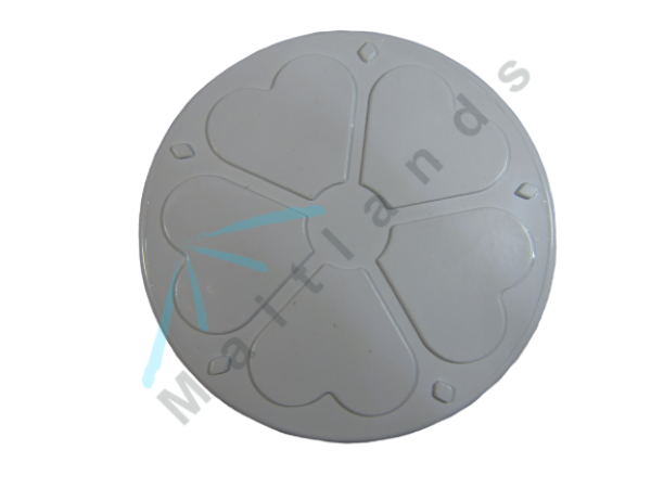 Decorative End Cap Rose Motif