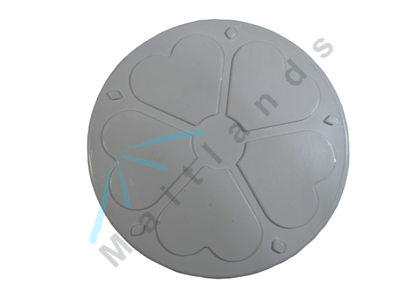 Decorative End Cap Rose Motif