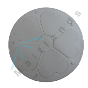 Decorative End Cap Rose Motif